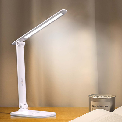 Make Ur Wish Rocklight Rechargeable LED Touch On/Off Switch Table Lamp (White) Study Lamp(31 cm, White)