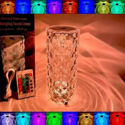 NKL Crystal Diamond Night Light -16 Color RGB Smart Sensor Light