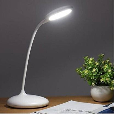 AKR Rechargeable LED Touch On/Off Switch Desk Lamp Children Eye Protection Student Study Reading Dimmer Rechargeable Led Table Lamps USB Charging Touch Dimmer(Desk Lights for Study) Table Lamp Study Lamp(31 cm, White)