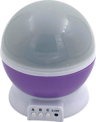 BudheWorld Imported Big Star Master Projector Rotating Moon starry Night Light Lamp Purple Night Lamp(15 cm, Purple)