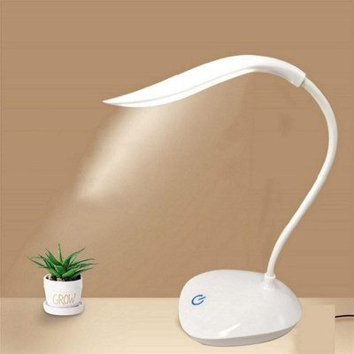AKR Powerful Rechargeable Emergency Table Lamp (White)_278 Study Lamp(30 cm, White)