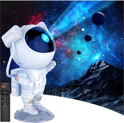 CITRODA Astronaut Nebula Night Light Galaxy Projector with Remote Control Table Lamp Night Lamp(22.5 cm, Crystal)