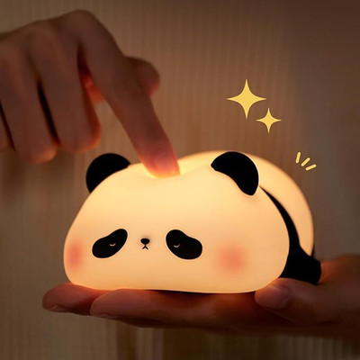 Galox Pear Night Light for Kids Room, LED Rechargeable Tap Control 7 Color Change Lamp Night Lamp(13 cm, White)