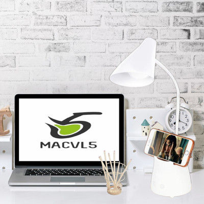 MACVL5 Table Study Lamp Touch On/Off Switch LED Desk Lamp With Pen and Mobile Holder Study Lamp(23 cm, Multicolor)