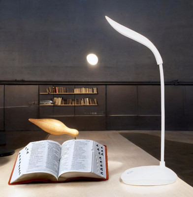 zynati white angular table lamp14 Study Lamp(31 cm, White)