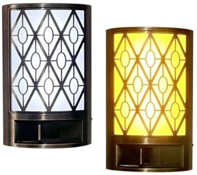 kirfiz Retro Night Light Plug in LED Night Lights| Smart Dusk to Dawn Sensor| Night Lamp(11.5 cm, golden)