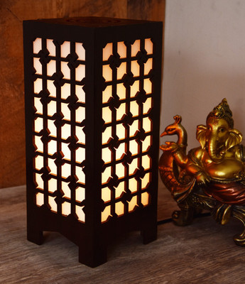 Mohit Enterprises Handcrafted Elegance Perfect for Ambiance in Any Room 1 Table Lamp(25.5 cm, Brown)