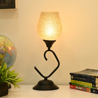 AFAST Decorative Table Lamp, Stylish Night Lamp, LED Compatible- A78 Table Lamp(37 cm, Grey)
