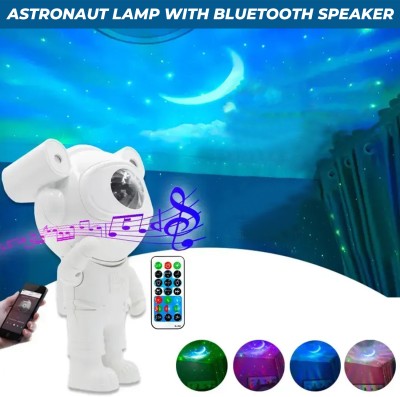 MOBIZAC Space Light with Bluetooth Speaker Astronaut Nebula Multicolor Projector Galaxy Night Lamp(17 cm, White)