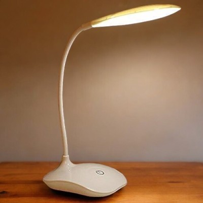 AKR Powerful Rechargeable Emergency Table Lamp (White)_237 Study Lamp(30 cm, White)