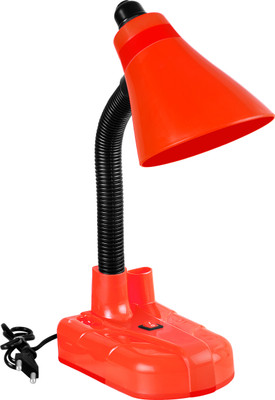spark world Table lamp, led, Marble Base, loft, Study Table Study Lamp(25 cm, Red)