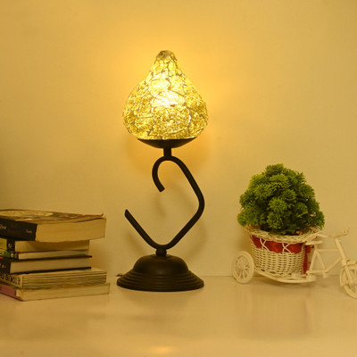 AFAST Decorative Table Lamp, Stylish Night Lamp, LED Compatible- A62 Table Lamp(37.5 cm, Yellow)
