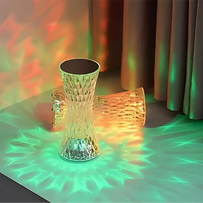 HOUSE OF COMMON AE-Luminaire: Modern and sleek, suggests a high-tech design. Night Lamp(20 cm, Multicolor)