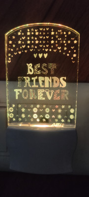 Omniverse BEST FRIEND FOREVER FANCY NIGHT LAMP 420 Night Lamp(13 cm, MULTICOLOR LED LIGHT 7 COLOR AUTOMATIC CHANGE)