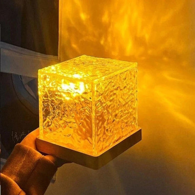 otoobest Ocean Wave Projector Light, Romantic LED Night Light with 3D Water Wave Effect Night Lamp(7.5 cm, Water Ripple Lamp)