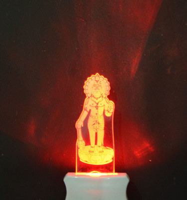 Kedar Enterprises Lord Night Lamp Create Calm atmosphere with customizable lighting Night Lamp(12 cm, White)