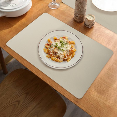 UMAI Beige PVC Table Linen Set(Pack of 6)