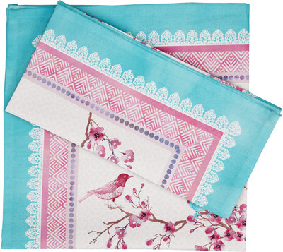 Vargottam Pink Organic Cotton Table Linen Set(Pack of 6)