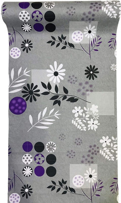 homerz Rectangular Pack of 1 Table Placemat(Grey, PVC)