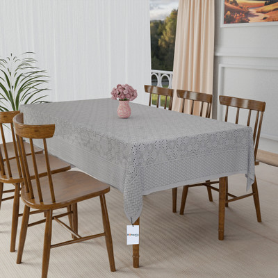 HOMESTIC Grey Organic Cotton Table Linen Set(Pack of 1)