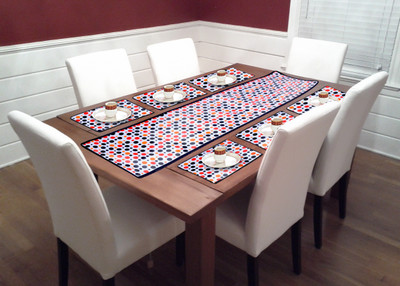 vinsano Multicolor PVC Table Linen Set(Pack of 7)