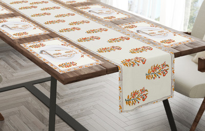 Blocks Of India Multicolor Organic Cotton Table Linen Set