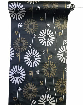 homerz Rectangular Pack of 1 Table Placemat(Black, PVC)