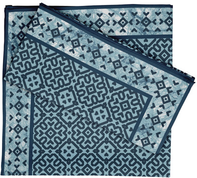 Vargottam Blue Organic Cotton Table Linen Set(Pack of 6)