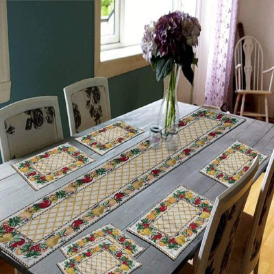 Shoppingzone Green 182 cm Reversible Table Runner(Cotton)