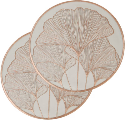 Flipkart SmartBuy Round Pack of 2 Table Placemat(Brown, PVC)