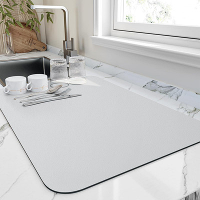 SSUCA Rectangular Pack of 1 Table Placemat(Silver, Rubber)