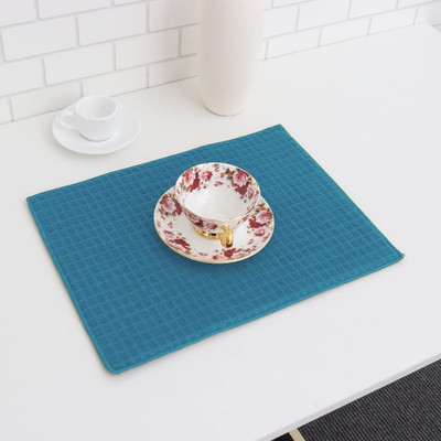 Evolife Rectangular Pack of 1 Table Placemat(Multicolor, Microfibre)