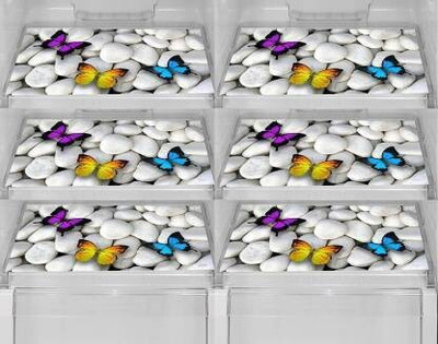 ZITIN Rectangular Pack of 6 Table Placemat(Multicolor, PVC)