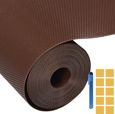 TISHVI Rectangular Pack of 1 Table Placemat(Brown, PVC)