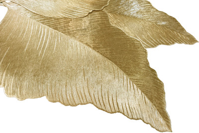 GOOD VIBES Rectangular Pack of 4 Table Placemat(Gold, PVC)