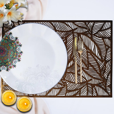 Groki Brown 35 cm Table Runner(Polyester)