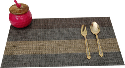 Winner Rectangular Pack of 1 Table Placemat(Multicolor, PVC)