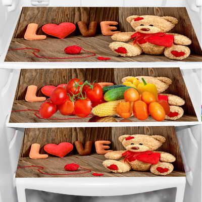 REVEXO Fridge Mat(Width: 44 cm, Multicolor)