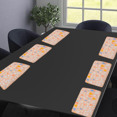 Flipkart SmartBuy Rectangular Pack of 6 Table Placemat(Green, Cotton)
