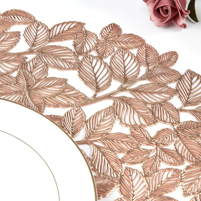 Dakshya Industries Round Pack of 4 Table Placemat(Brown, PVC)