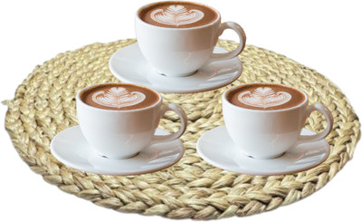 DUMUR Round Pack of 1 Table Placemat(Beige, Jute)