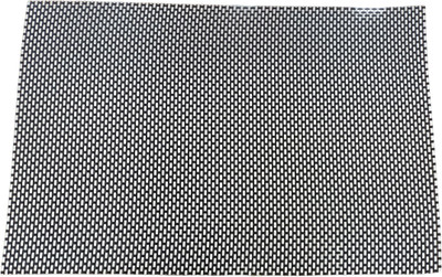 KiaraHome Rectangular Pack of 6 Table Placemat(Black, PVC)