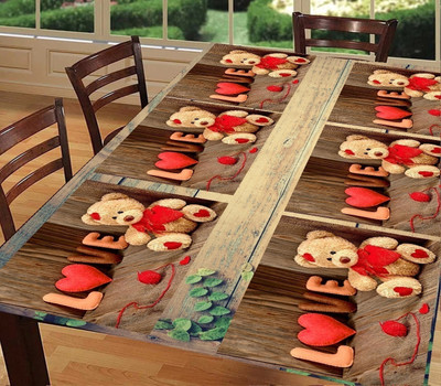 Flipkart SmartBuy Rectangular Pack of 6 Table Placemat(Red, Brown, PVC)