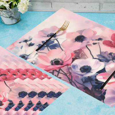 Winner Rectangular Pack of 6 Table Placemat(Multicolor, PVC)