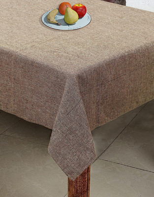 The Home Talk Rectangular Pack of 1 Table Placemat(Brown, Jute)