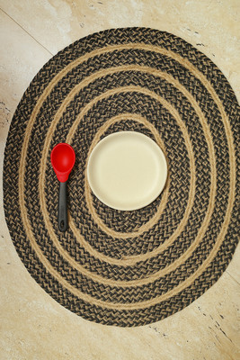 PPP Round Pack of 1 Table Placemat(Multicolor, Polyester)