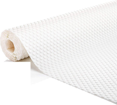 KiaraHome Rectangular Pack of 1 Table Placemat(White, PVC)