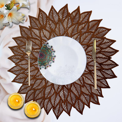 Groki Brown 35 cm Table Runner(Polyester)