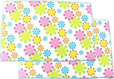 DRUPE Rectangular Pack of 2 Table Placemat(Multicolor, Fiber)