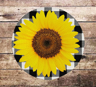 Onlyone1 Round Pack of 2 Table Placemat(Yellow, Brown, Polyester)